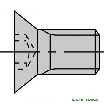 Stehle Senkkopfschrauben mit Innentorx - M5,0x 6,8 T15 Kopf-Ø= 9,4 mm (VPE 10 Stück)